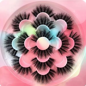 7pairs natural Long Thick false eyelashes